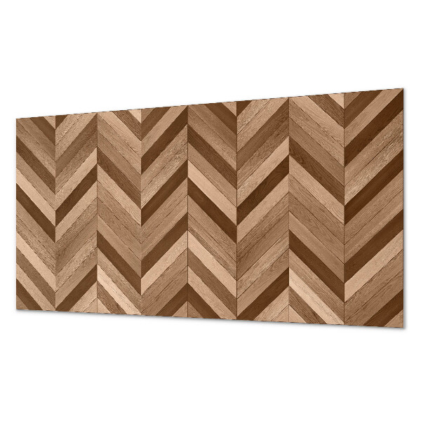 Obdĺžnikový stenový panel Motív rybej kosti s dreveným akcentom