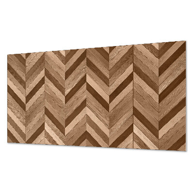 Obdĺžnikový stenový panel Motív rybej kosti s dreveným akcentom