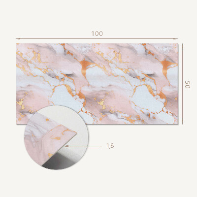 Obdĺžnikový panel na stenu Mramorový motív s detailmi