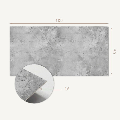 Obdĺžnikový stenový panel Betónový povrch so škrabancami