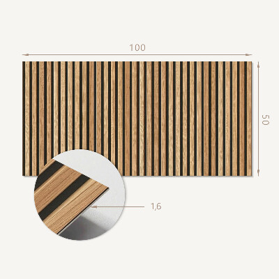 Samolepiaci panel na stenu Vertikálne čiary na doske