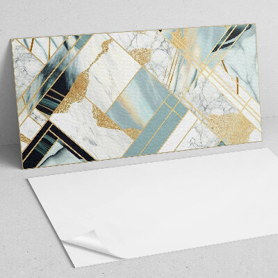 Obdĺžnikový panel na stenu Mramorové geometrické tvary