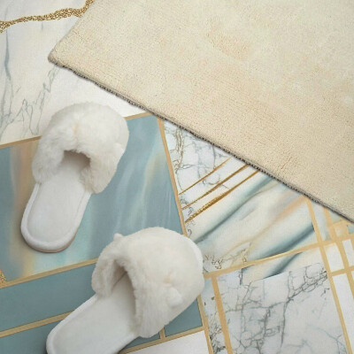 Obdĺžnikový panel na stenu Mramorové geometrické tvary