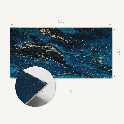 Obdĺžnikový stenový panel Dynamický vlnový motív