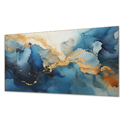 Samolepiaci panel na stenu Vlny v abstraktnom štýle