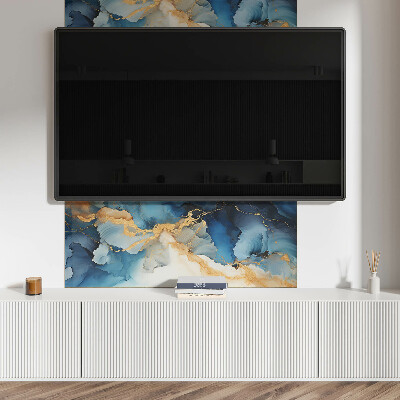 Samolepiaci panel na stenu Vlny v abstraktnom štýle