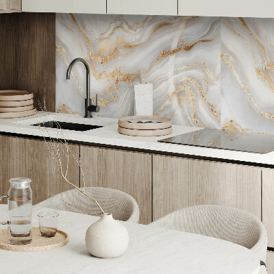 Obdĺžnikový stenový panel Abstraktné vlny s ozdobnými akcentmi