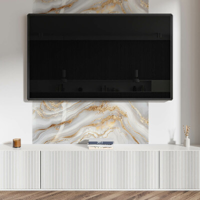 Obdĺžnikový stenový panel Abstraktné vlny s ozdobnými akcentmi