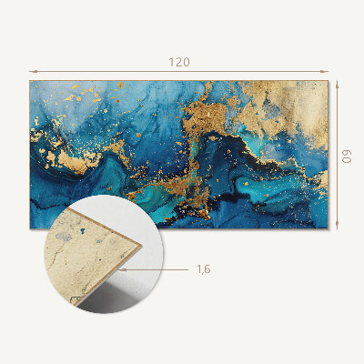 Obdĺžnikový stenový panel Abstraktný motív vody