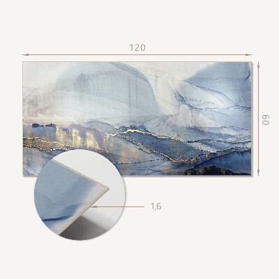 Obdĺžnikový stenový panel Abstraktná krajina v tónoch