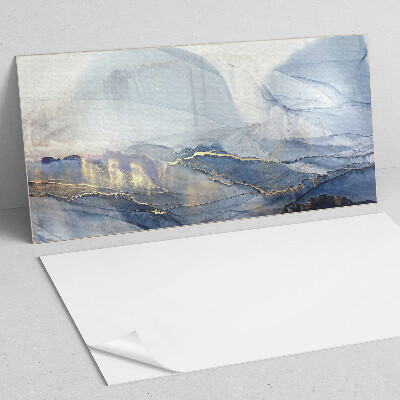 Obdĺžnikový stenový panel Abstraktná krajina v tónoch