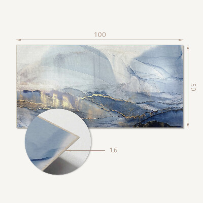 Obdĺžnikový stenový panel Abstraktná krajina v tónoch