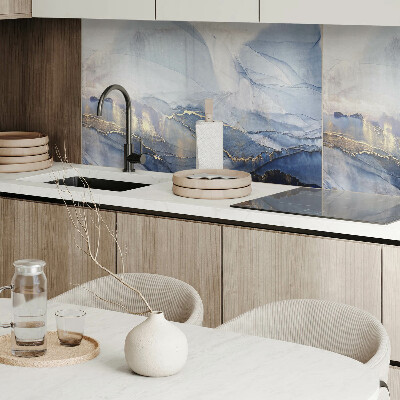 Obdĺžnikový stenový panel Abstraktná krajina v tónoch