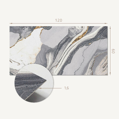 Obdĺžnikový stenový panel Vlny v abstraktnom štýle