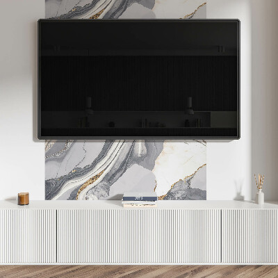 Obdĺžnikový stenový panel Vlny v abstraktnom štýle