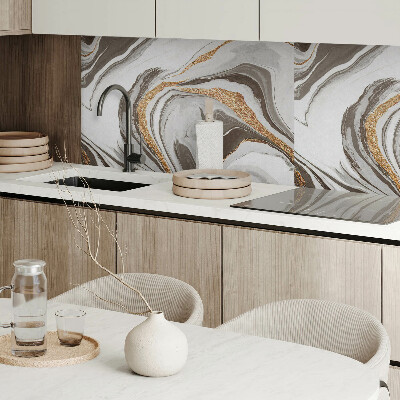 Samolepiaci panel na stenu Abstraktné vlny v dynamických tvaroch