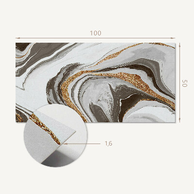 Samolepiaci panel na stenu Abstraktné vlny v dynamických tvaroch