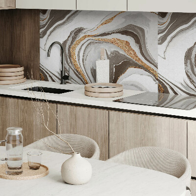 Samolepiaci panel na stenu Abstraktné vlny v dynamických tvaroch