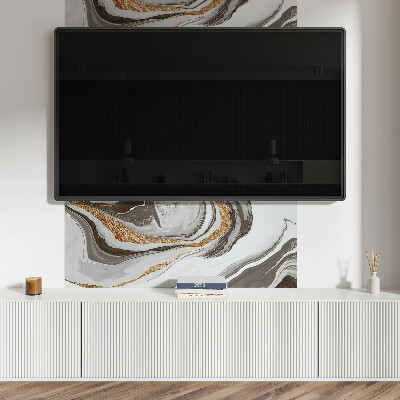 Samolepiaci panel na stenu Abstraktné vlny v dynamických tvaroch