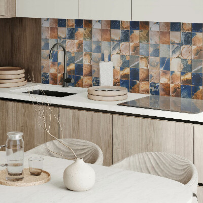 Obdĺžnikový stenový panel Kamenné vzory v mozaikovej kompozícii