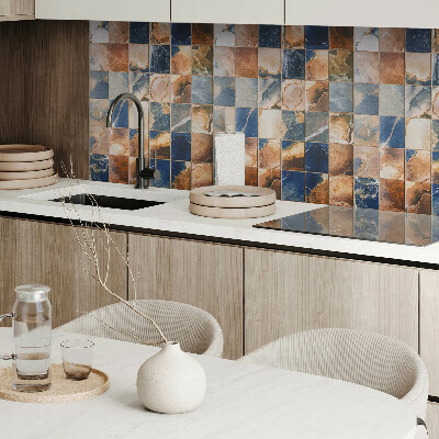 Obdĺžnikový stenový panel Kamenné vzory v mozaikovej kompozícii