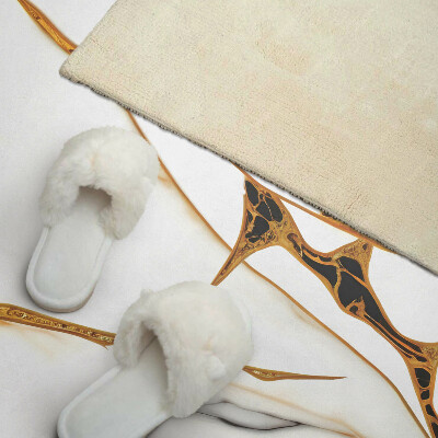 Samolepiaci panel na stenu Mramorový šik s jemnými žilkami