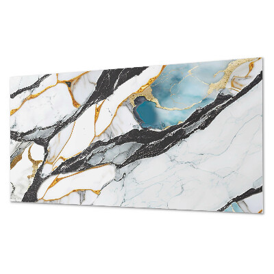 Obdĺžnikový panel na stenu Vzor zo žilkovaného mramoru