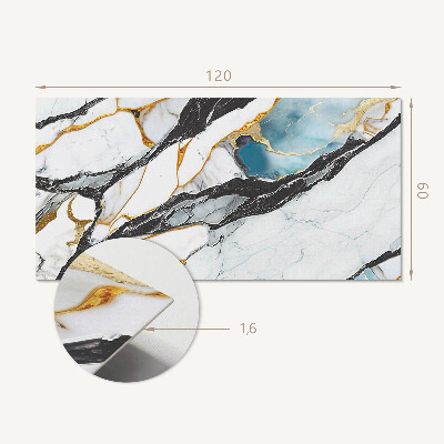 Obdĺžnikový panel na stenu Vzor zo žilkovaného mramoru