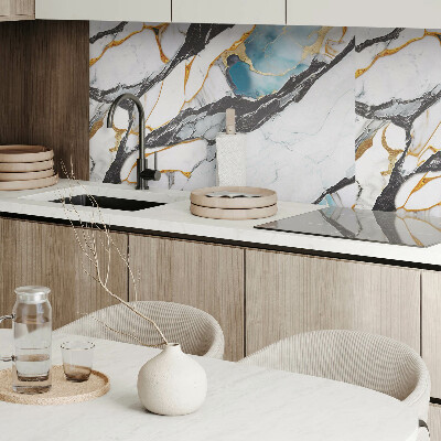 Obdĺžnikový panel na stenu Vzor zo žilkovaného mramoru