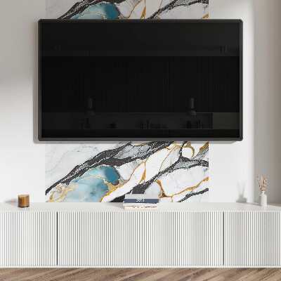 Obdĺžnikový panel na stenu Vzor zo žilkovaného mramoru