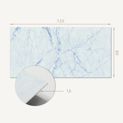 Obdĺžnikový panel na stenu Mramorový vzor s jemnými žilkami