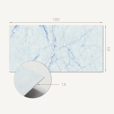 Obdĺžnikový panel na stenu Mramorový vzor s jemnými žilkami