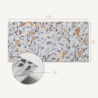 Samolepiaci panel na stenu Kamenné akcenty v grafike