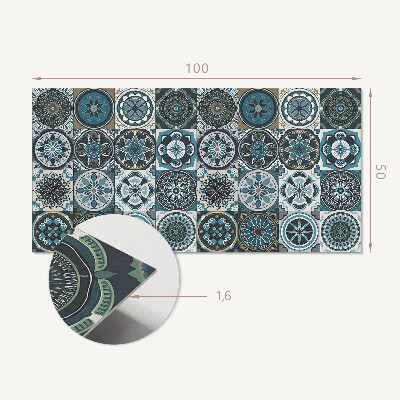 Obdĺžnikový stenový panel Mozaikové mriežky vo farbe