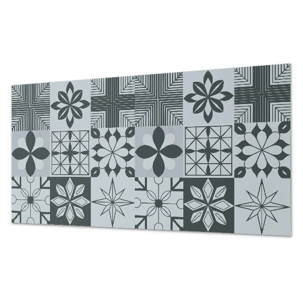 Obdĺžnikový stenový panel Geometrické vzory v štýle mozaiky