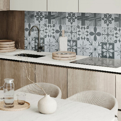 Obdĺžnikový stenový panel Geometrické vzory v štýle mozaiky