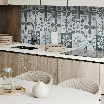 Obdĺžnikový stenový panel Geometrické vzory v štýle mozaiky