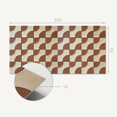 Samolepiaci panel na stenu Kaleidoskop geometrických tvarov