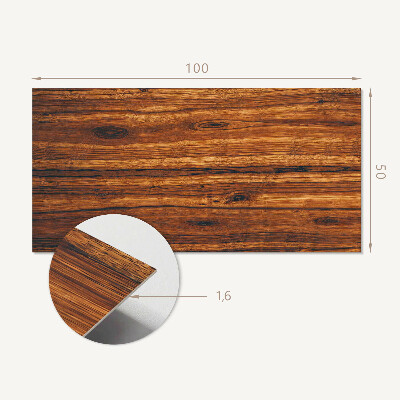 Obdĺžnikový stenový panel Vzor inšpirovaný drevom