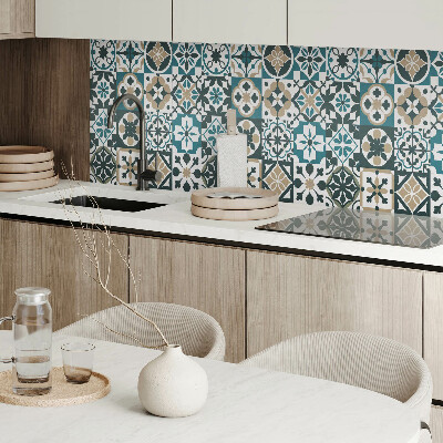 Obdĺžnikový panel na stenu Kachľové vzory v harmonickom usporiadaní