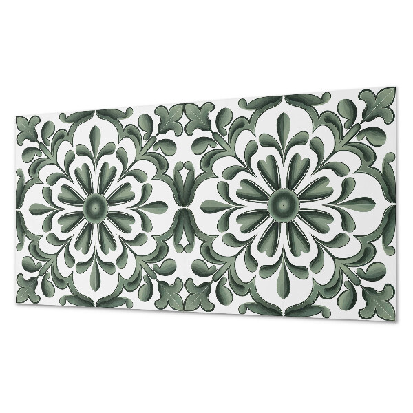 Samolepiaci panel na stenu Rastlinný motív v kruhu