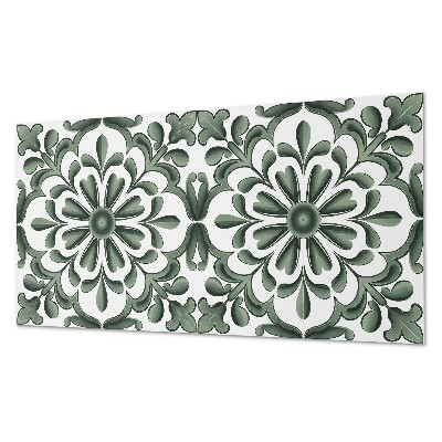 Samolepiaci panel na stenu Rastlinný motív v kruhu