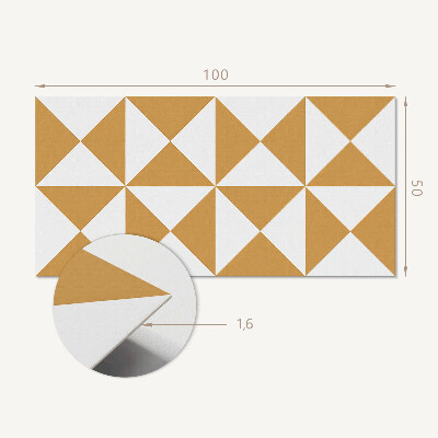 Obdĺžnikový stenový panel Vzor trojuholníkových tvarov