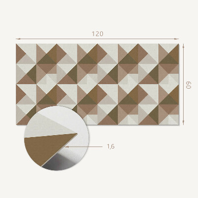 Samolepiaci panel na stenu Trojuholníková geometria v modernom štýle