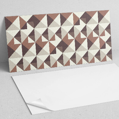 Obdĺžnikový panel na stenu Abstraktné trojuholníky v geometrickom štýle