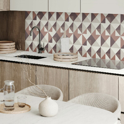 Obdĺžnikový panel na stenu Abstraktné trojuholníky v geometrickom štýle