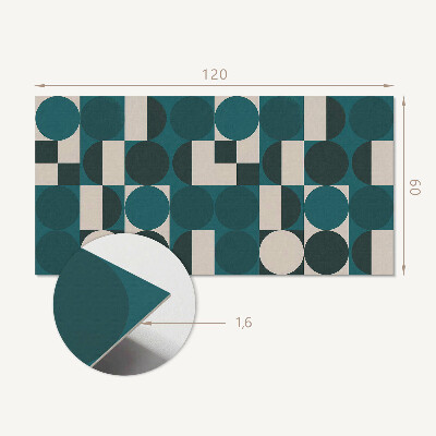 Samolepiaci panel na stenu Tvary a formy v geometrickom štýle