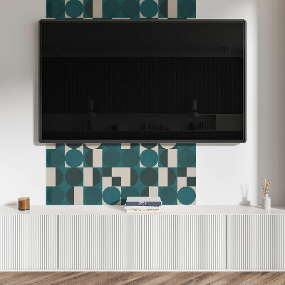 Samolepiaci panel na stenu Tvary a formy v geometrickom štýle