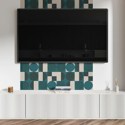 Samolepiaci panel na stenu Tvary a formy v geometrickom štýle