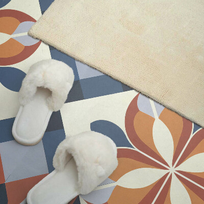 Obdĺžnikový panel na stenu Kvetinový motív v geometrickom štýle